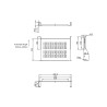 BANDEJA FRONTAL 2U AJUSTABLE HASTA 460mm