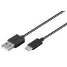 CABLE USB 2.0 USB-C (M) - USB-A (M) 1.8m