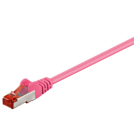 LATIGUILLO ROSA S/FTP CAT6 FLEXIBLE LSZH 0.5Mts.