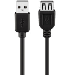 CABLE EXTENSION COMPATI. USB 2.0 A(M)-A(H) 5M NEGR
