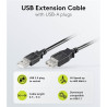 CABLE EXTENSION COMPATI. USB 2.0 A(M)-A(H) 5M NEGR