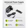 ALIMENTADOR UNIVERSAL REG. 9 - 24V  8 TOMAS 36W