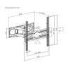 SOPORTE TV / LCD PARED 2 MOVIMIENTOS H / V 32-70´´