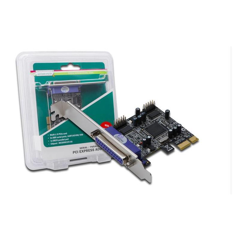 TARJETA PCI EXPRESS 2 PTOS SERIE RS232 + 1 PARALEL