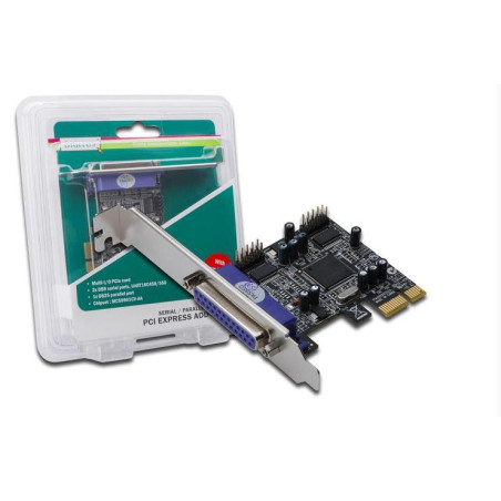 TARJETA PCI EXPRESS 2 PTOS SERIE RS232 + 1 PARALEL