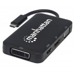 CONVERSOR VIDEO USB-C 3.1 (M) - HDMI+DP+DVI+VGA