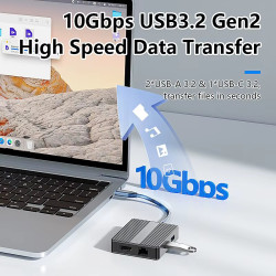 DOCK USB-C 3.1 (M) - MULTIPUERTO 7 EN 1