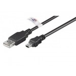 CABLE USB 2.0 TIPO A(M)- USB B Mini 5p (M) CERT 3M