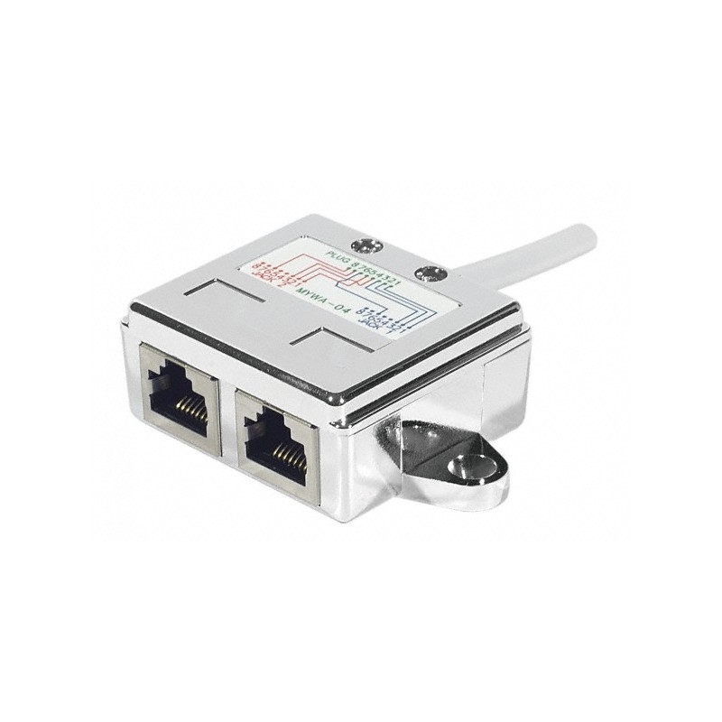 DUPLICADOR DE RED 1 x RJ45 M - 2 x RJ45 H
