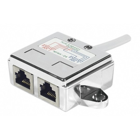 DUPLICADOR DE RED 1 x RJ45 M - 2 x RJ45 H