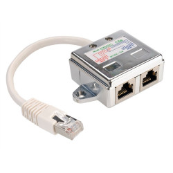 DUPLICADOR DE RED 1 x RJ45 M - 2 x RJ45 H