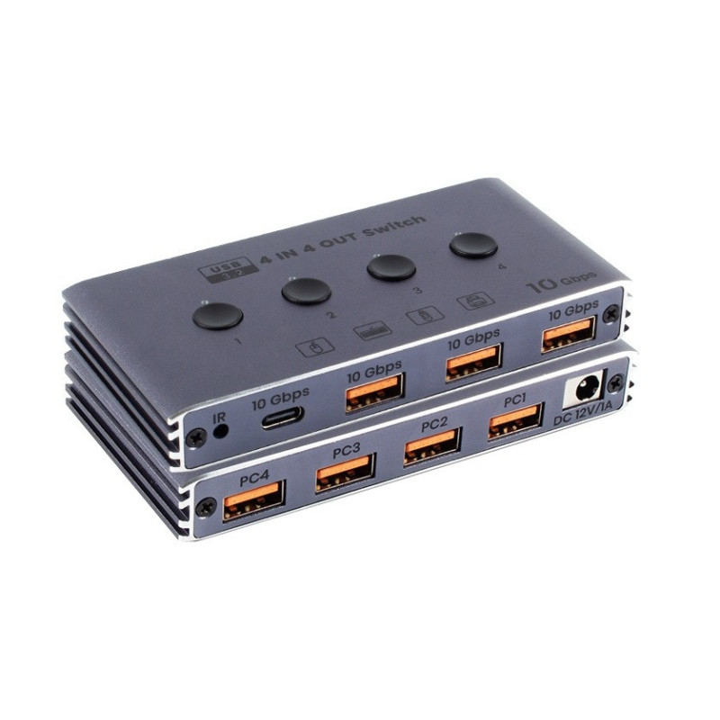 CONMUTADOR USB 3.2  4 PC´S - 4 PERIFERICOS
