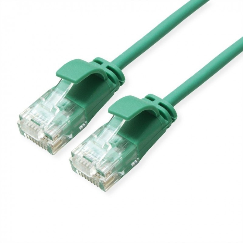 LATIGUILLO VERDE UTP CAT6A FLEXIBLE SLIM 2Mts LSZH