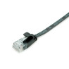 LATIGUILLO NEGRO UTP CAT6A FLEXIBLE 1Mts. PLANO
