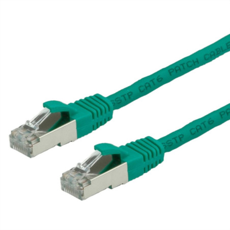 LATIGUILLO VERDE S/FTP CAT6 FLEXIBLE 1M SNAGLESS