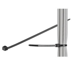 BRIDAS NEGRAS 300 x 3.5mm. U. V. 100 UNIDADES.