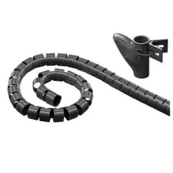 ROLLO CUBRECABLES  GROSOR 25mm  y 10Mts NEGRO