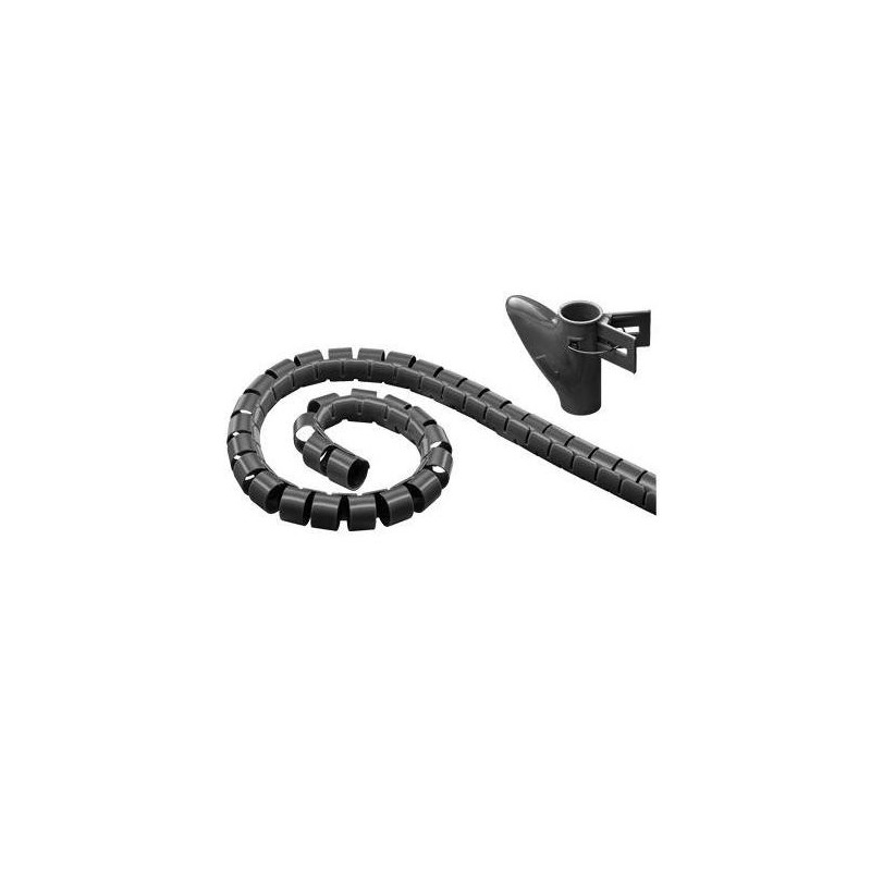 ROLLO CUBRECABLES  GROSOR 25mm  y 10Mts NEGRO