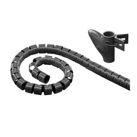 ROLLO CUBRECABLES  GROSOR 25mm  y 10Mts NEGRO