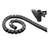 ROLLO CUBRECABLES  GROSOR 25mm  y 10Mts NEGRO