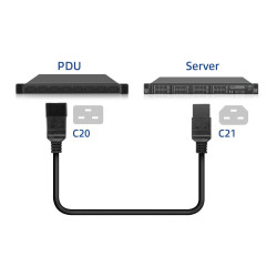 CABLE DE ALIMENTACION IEC60320 C20 - C21 2Mts.
