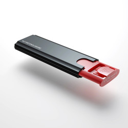 CAJA EXTERNA USB-C 3.1 SSD M.2 NVME+SATA UASP