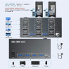 KVM SWITCH QUAD VIEW DISPLAYPORT + HDMI 2 X 1