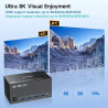 KVM SWITCH QUAD VIEW DISPLAYPORT + HDMI 2 X 1