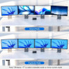 KVM SWITCH QUAD VIEW DISPLAYPORT + HDMI 2 X 1