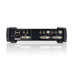 KVM SWITCH SOBREMESA 2 X 1 DVI - USB + AUDIO