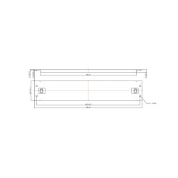 PANEL FRONTAL CIEGO 2U 19´´ SNAP IN