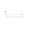 PANEL FRONTAL CIEGO 2U 19´´ SNAP IN