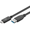 CABLE USB 3.1 GEN2 USB-C (M) - USB-A (M) 1m