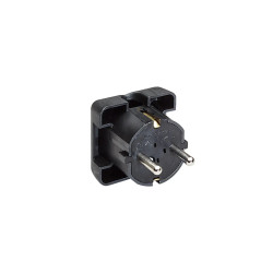 CONECTOR MACHO SCHUKO 16A NEGRO