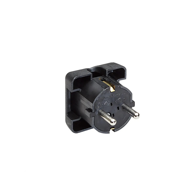 CONECTOR MACHO SCHUKO 16A NEGRO