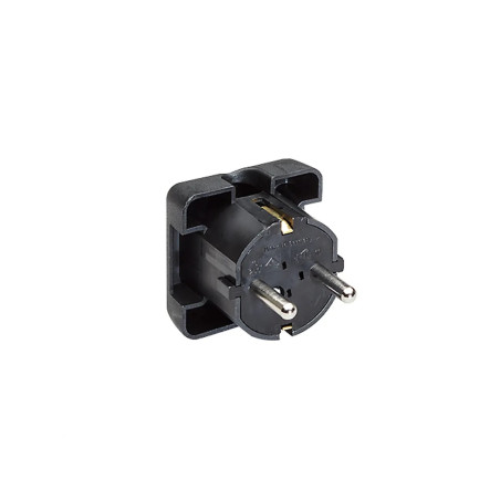 CONECTOR MACHO SCHUKO 16A NEGRO