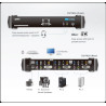 KVM SWITCH SOBREMESA DVI-D 2X1 USB AUDIO+OSD+HUB