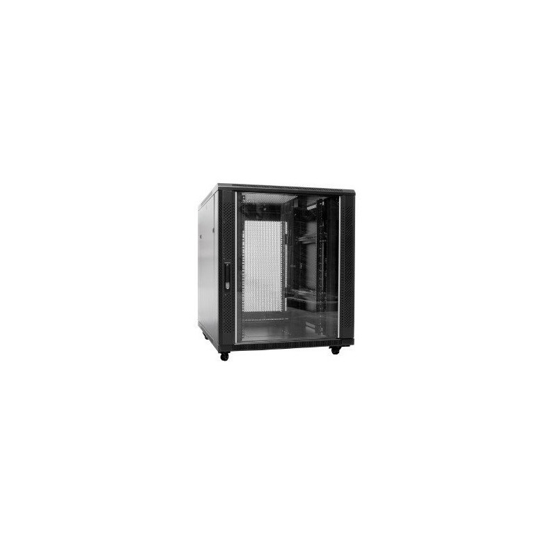 ARMARIO RACK 18U 800 X 800 PTA CRISTAL + PERFORADA