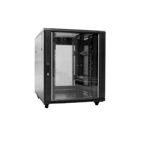 ARMARIO RACK 18U 800 X 800 PTA CRISTAL + PERFORADA