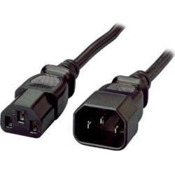 CABLE DE ALIMENTACION C13 - C14 1.8 MTS