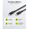 CABLE USB 4 USB-C (M)-(M) 240W 20Gbps 1m