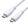 CABLE USB-C 3.2 GEN 2  M- M DP 4K 1m 10G BLANCO