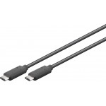 CABLE USB-C 3.1 (M) - (M) 0.5m.