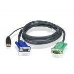 CABLE DE CONEXION KVM USB 5Mts (VGA + USB)
