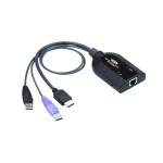 ADAPTADOR KVM PARA CPU RJ45 A USB - HDMI VIRTUAL M