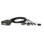 KVM SWITCH COMPACTO DVI + USB 2 X 1