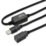 CABLE USB 2.0 AMPLIFICADOR  10M TIPO A(M)- A(H)