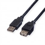 CABLE EXTENSION USB 2.0 A(M)-A(H) 0.8 MTS.