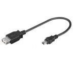 ADAPTADOR USB TIPO A (H) - MINI USB 5 PIN (M) 0.2M