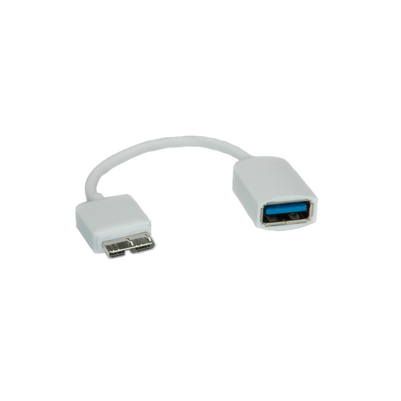 ADAPTADOR USB 3.0 A(H) - MICRO USB B (M) OTG 0.2Mt